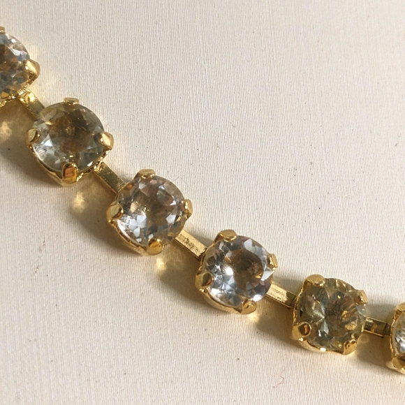 45 Total Carat (TCW) Genuine Prasiolite Green Amethyst in Gold Plated Necklace - Picture 5 of 7